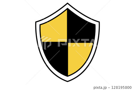 セキュリティの盾、防犯とホームセキュリティのアイコン 128195800