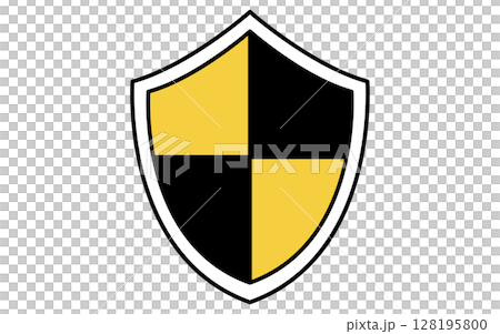 セキュリティの盾、防犯とホームセキュリティのアイコン 128195800
