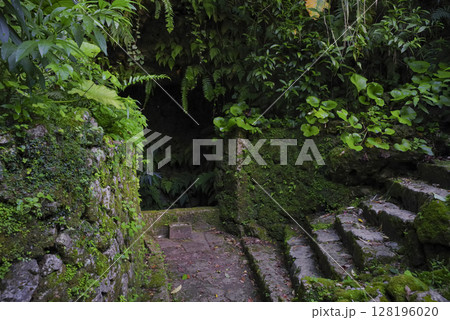 沖縄の中城城跡の大井戸 沖縄の中城城跡の大井戸 128196020