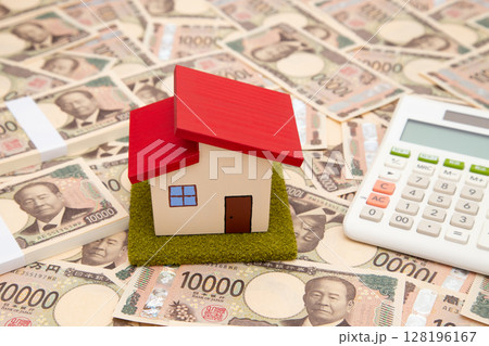 マイホームと大量の一万円札 マイホームと大量の一万円札 128196167