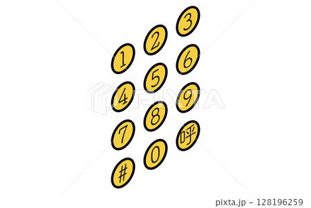 パスワードロック、防犯とホームセキュリティのアイソメアイコン 128196259