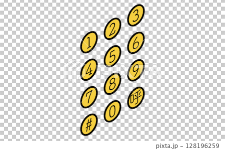 パスワードロック、防犯とホームセキュリティのアイソメアイコン 128196259