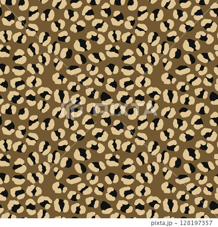 Abstract modern leopard seamless pattern. Animals trendy background. Color decorative vector stock illustration for print, card, postcard, fabric, textile. Modern ornament of stylized skin Abstract modern leopard seamless pattern. Animals trendy background. Color decorative vector stock illustration for print, card, postcard, fabric, textile. Modern ornament of stylized skin 128197357