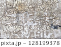 Abstract grunge scratched background - vintage board backdrop 128199378