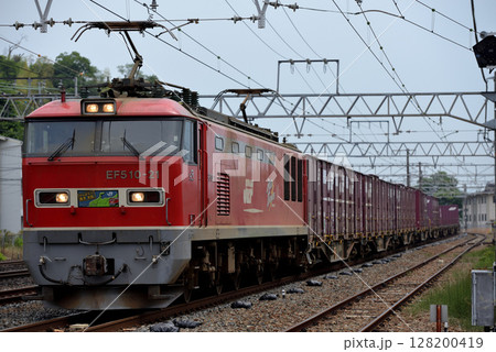 東海道線を走るEF510‐21コンテナ貨物列車 128200419