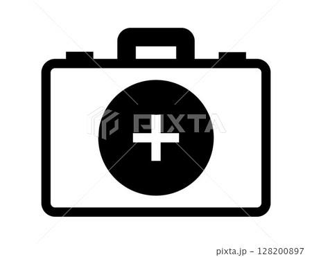First Aid Kit icon, on transparent background, flat line design, vector illustration First Aid Kit icon, on transparent background, flat line design, vector illustration 128200897