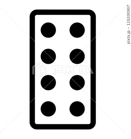Drug Pills icon, on transparent background, flat line design, vector illustration 128200907