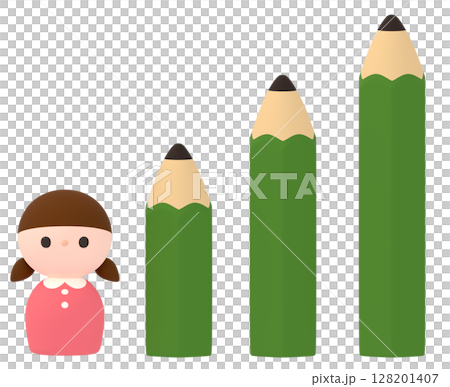 鉛筆和女孩 128201407