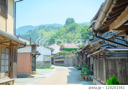 島根県 石見銀山の町並み 島根県 石見銀山の町並み 128201561