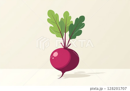 Beet on table, close-up of fresh vegetable, bright kitchen. AI Generative Beet on table, close-up of fresh vegetable, bright kitchen. AI Generative 128201707