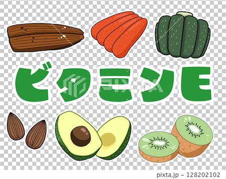 ビタミンEのイメージイラスト（背景なし） 128202102