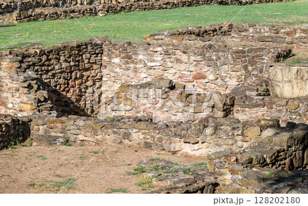 Backgrounds of the old stone wall. 128202180