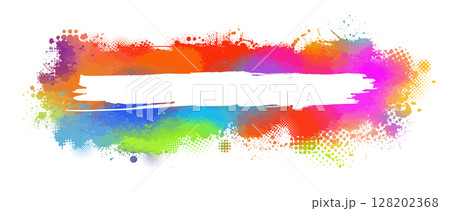 colored Blot Frame hand drawn. Not AI. Vector illustration. colored Blot Frame hand drawn. Not AI. Vector illustration. 128202368