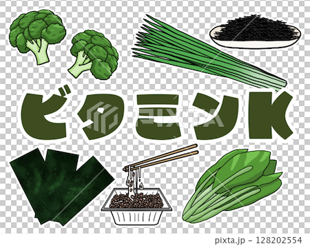 維生素 K 圖像插圖（無背景） 128202554