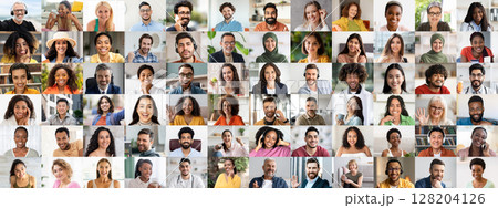 Smiling individuals from various backgrounds come together in a joyful collage, celebrating diversity in their expressions and styles. This vibrant collection captures the essence of community. Smiling individuals from various backgrounds come together in a joyful collage, celebrating diversity in their expressions and styles. This vibrant collection captures the essence of community. 128204126