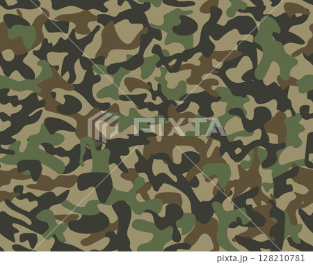 Camouflage pattern background seamless illustration Camouflage pattern background seamless illustration 128210781