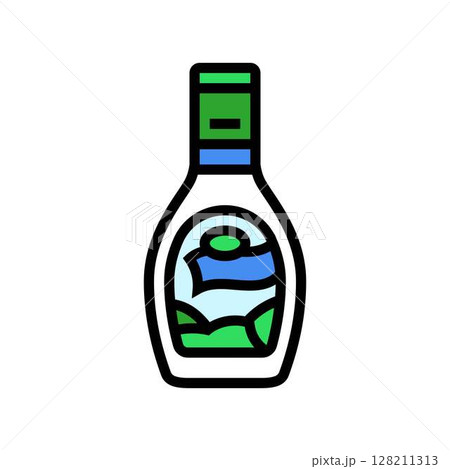 ranch dressing condiment color icon vector illustration 128211313
