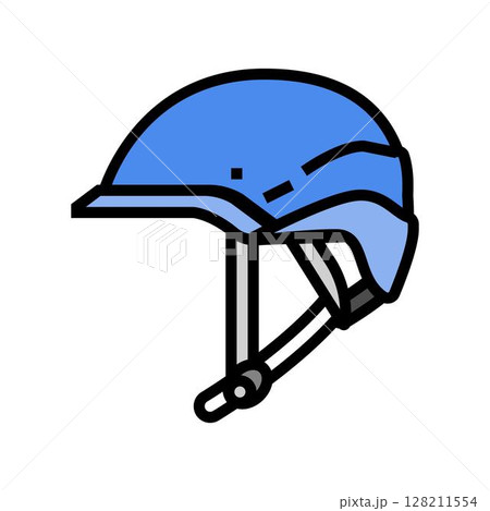 helmet for whitewater trips color icon vector illustration 128211554