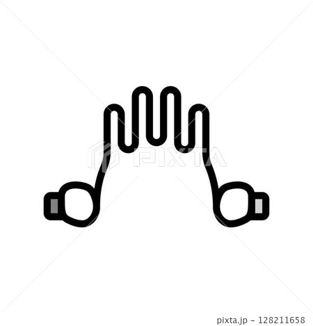 tongue crib orthodontist color icon vector illustration tongue crib orthodontist color icon vector illustration 128211658