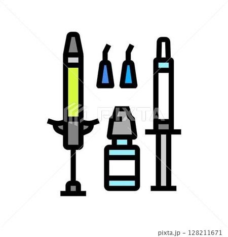 bonding adhesive orthodontist color icon vector illustration 128211671