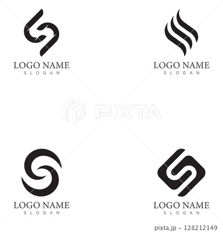 S letter logo Business corporate 128212149
