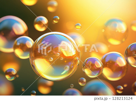 Floating Soap Bubble Abstract Art 128213124