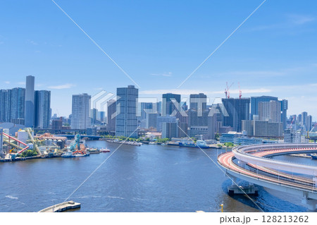 東京・芝浦 高輪ゲートウェイ方面 2025 128213262