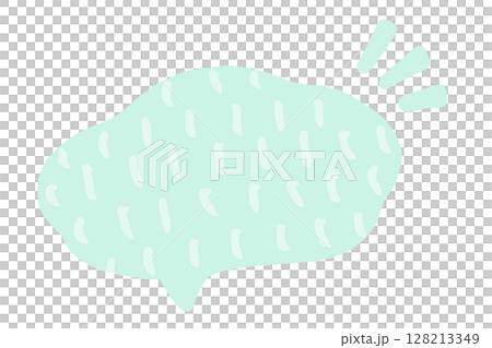 Abstract shaped speech bubble material - Nordic pattern 128213349