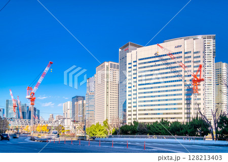 東京・品川高層ビル群 東京・品川高層ビル群 128213403