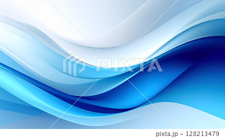 水色と白のアブストラクト背景2 128213479