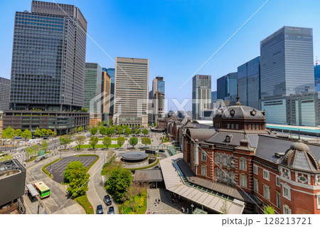 東京 千代田区 丸の内 KITTE丸の内 KITTEガーデンから見た東京駅周辺 東京 千代田区 丸の内 KITTE丸の内 KITTEガーデンから見た東京駅周辺 128213721