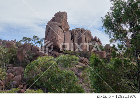 Red granite rocks - Freycinet Peninsula Red granite rocks - Freycinet Peninsula 128213970