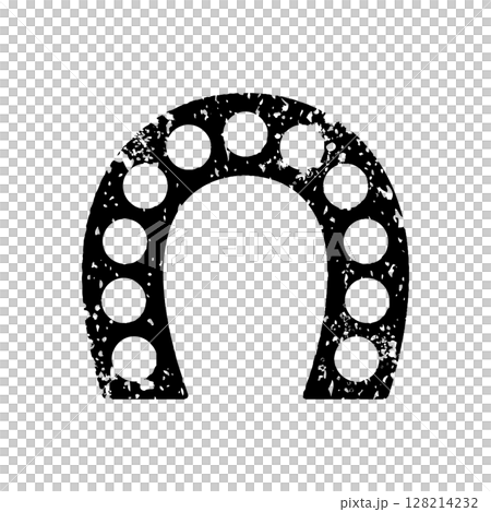 帶來好運!馬蹄印章風格材料 帶來好運!馬蹄印章風格材料 128214232