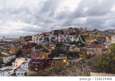 General view of the neighborhood of Principe Alfonso in Ceuta 128214466
