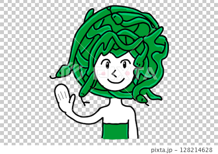 Smiling Medusa 128214628