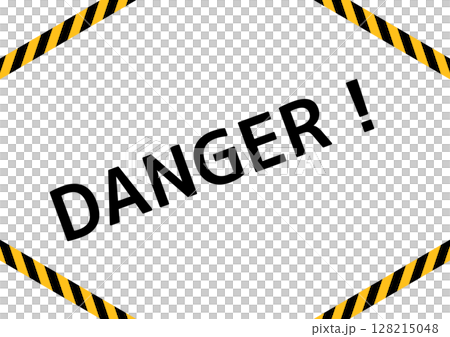 DANGERと書かれた警告テープの背景 128215048