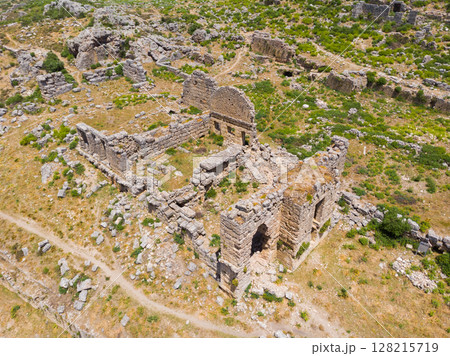 Remains of Roman Baths at Sillyon, Turkey 128215719