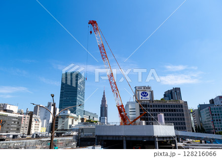 東京都市風景 新宿駅西口の再開発工事 2025.06 a-1 東京都市風景 新宿駅西口の再開発工事 2025.06 a-1 128216066
