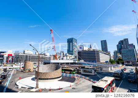 東京都市風景 新宿駅西口の再開発工事 2025.06　c-1 128216076