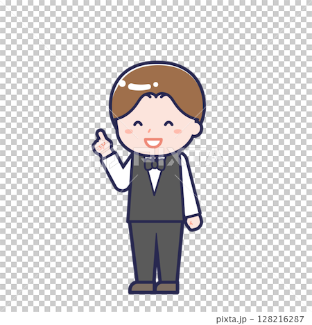 服務生/對角線/男 13 服務生/對角線/男 13 128216287