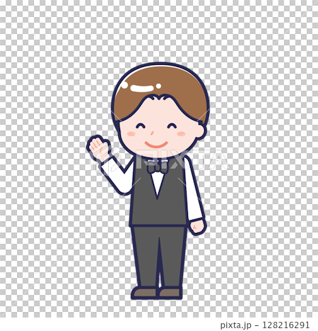 服務生/對角線/男 17 128216291