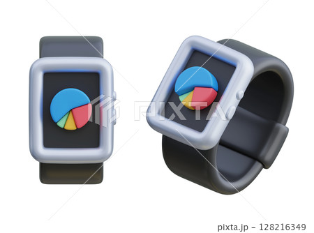 chart screen smart watch 3D Icon 128216349
