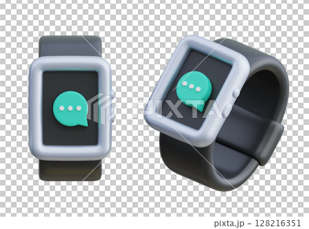 message screen smart watch 3D Icon message screen smart watch 3D Icon 128216351