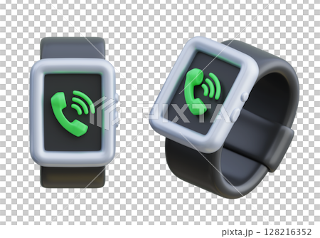 call screen smart watch 3D Icon 128216352