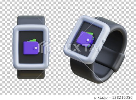 wallet screen smart watch 3D Icon 128216356