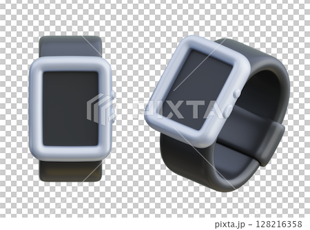 empty screen smart watch 3D Icon empty screen smart watch 3D Icon 128216358