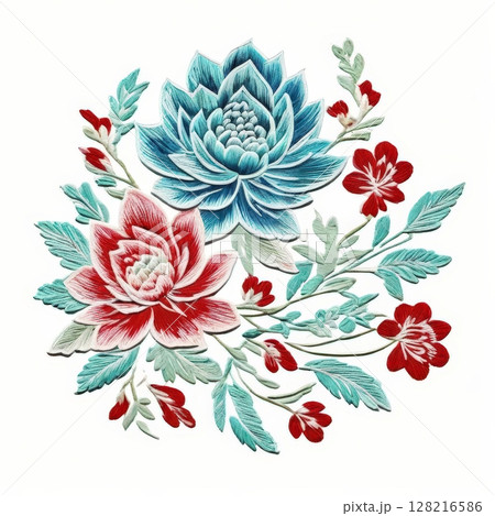 an AI Image Generator, Detailed Floral Pattern 128216586