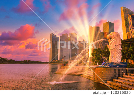 シンガポールの美しい都市風景 シンガポールの美しい都市風景 128216820