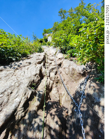 夏の妙高山登山(鎖場) 夏の妙高山登山(鎖場) 128217091