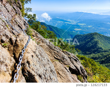 夏の妙高山登山（鎖場） 128217133